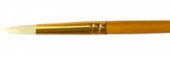 Кисть художественная щетина Гамма "Студия", круглая №8, длинная ручка